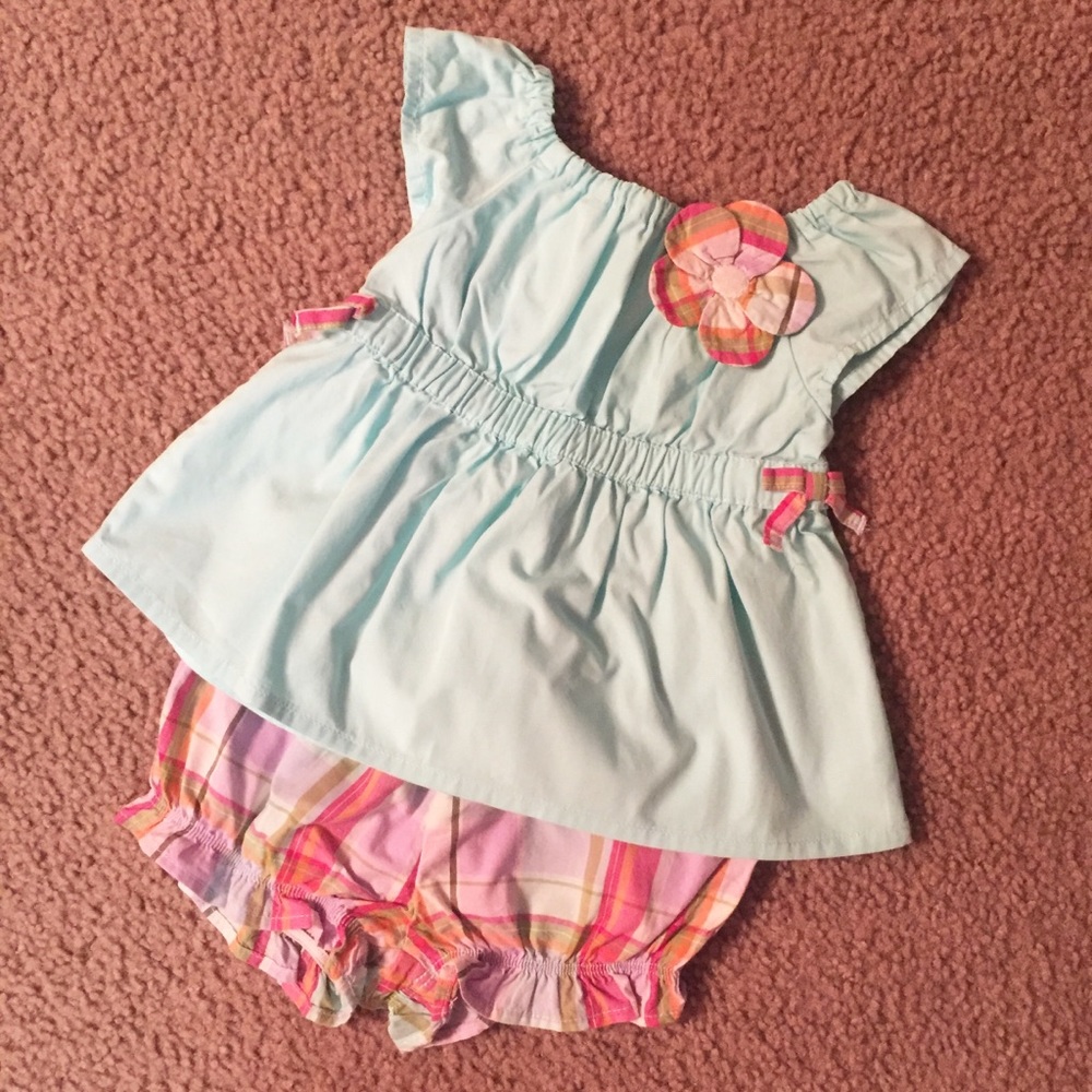 Adorable Teal & Plaid Crazy 8 Set